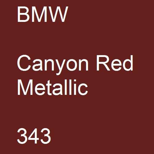 BMW, Canyon Red Metallic, 343.